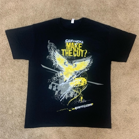 GO ARMY Military Tee Sz US XL AD 801 - Picture 1 of 8